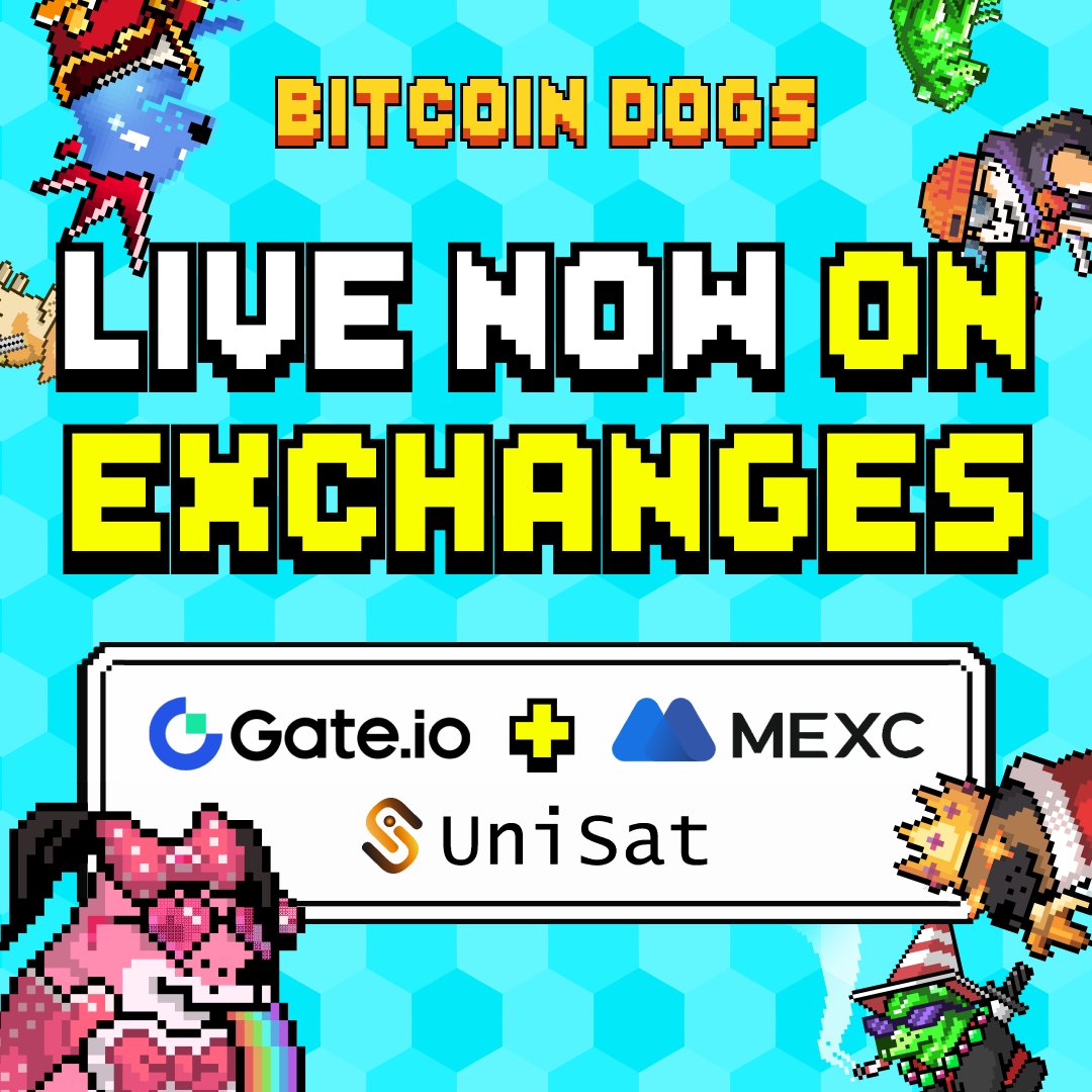 BitcoinDogsClub's tweet image. 🚀 #0DOG is officially LIVE on @Gate_io, @MEXC_Official AND @unisat_wallet!🔥  

Dive into the WORLD'S FIRST #Bitcoin ICO! 🐶  

Don't miss out &amp;amp; start trading now!   

Green candles only!✅📈  

🐶Claim: bitcoindogs.club 
🔗 Gate: gate.io/trade/0DOG_USDT
🔗 MEXC:…