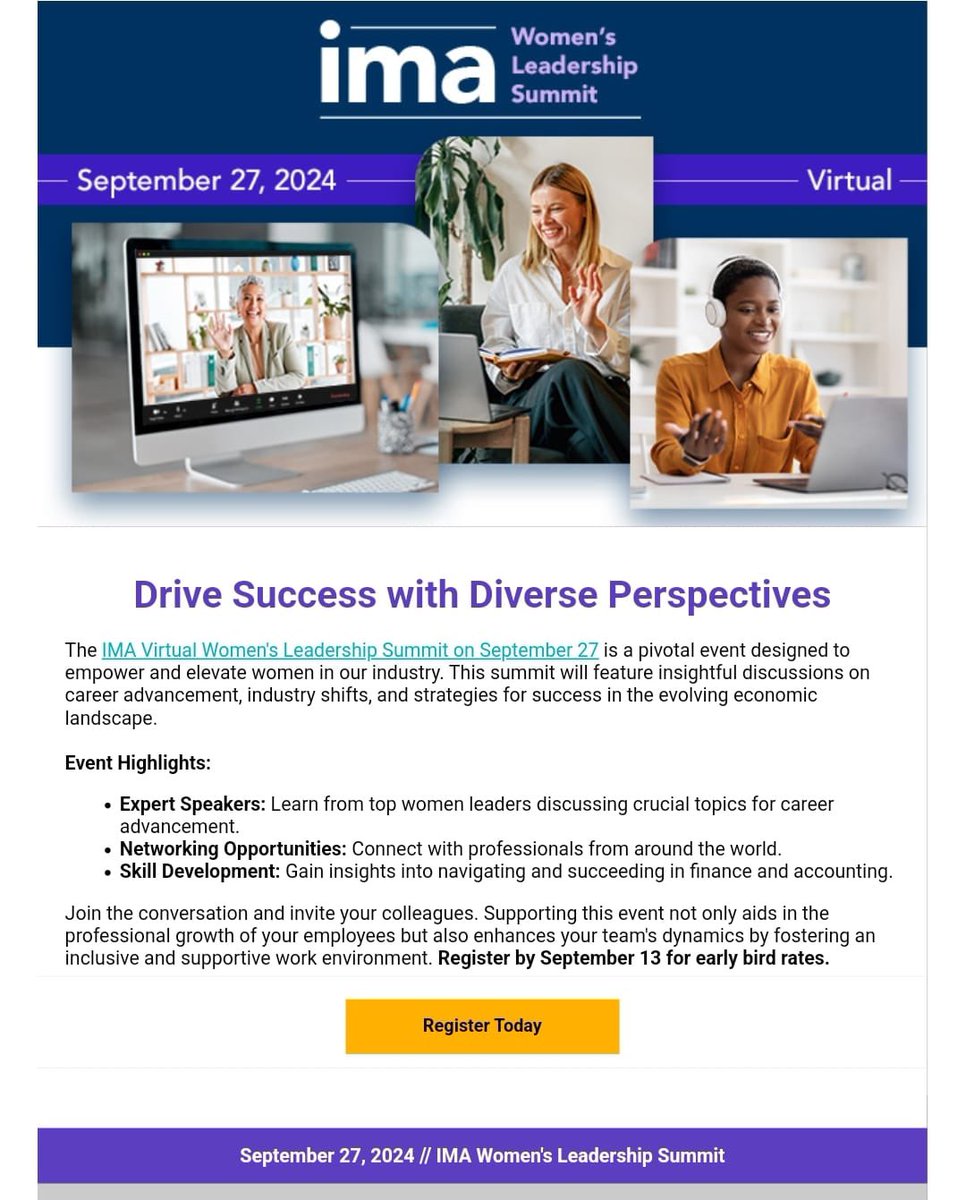 ImaKuwait's tweet photo. “In the future, there will be no female leaders. There will be just leaders” - Sheryl Sandberg, COO Facebook. 

Inviting colleagues to join this virtual event on Sept 27, 2024. Designed to empower and elevate women in our industry.

Register link
https://t.co/ZlwoNF8QES
Fees: $50 https://t.co/PRlNi9MRLx