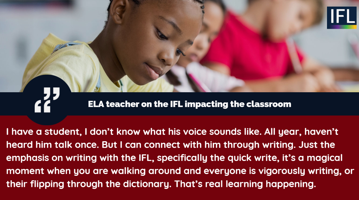 Writing makes thinking and learning visible.