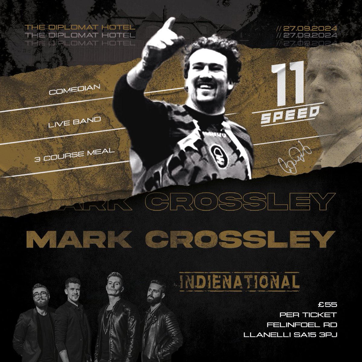 Only six weeks left until the exciting 11Speed evening with <a href="/bignorms/">Mark Crossley</a> ! Join us for an unforgettable night featuring the award-winning speaker, the incredible <a href="/IndienationalUK/">Indienational</a> playing all the biggest indie hits, and a delicious three-course meal.