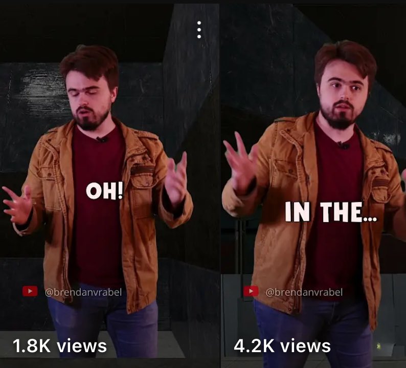 BrendanVrabel's tweet image. Good morning!

Great day on YouTube SHORTS! 

I wonder why they don’t do as well on TikTok? Different strategy? 

#shortform #youtubeshorts