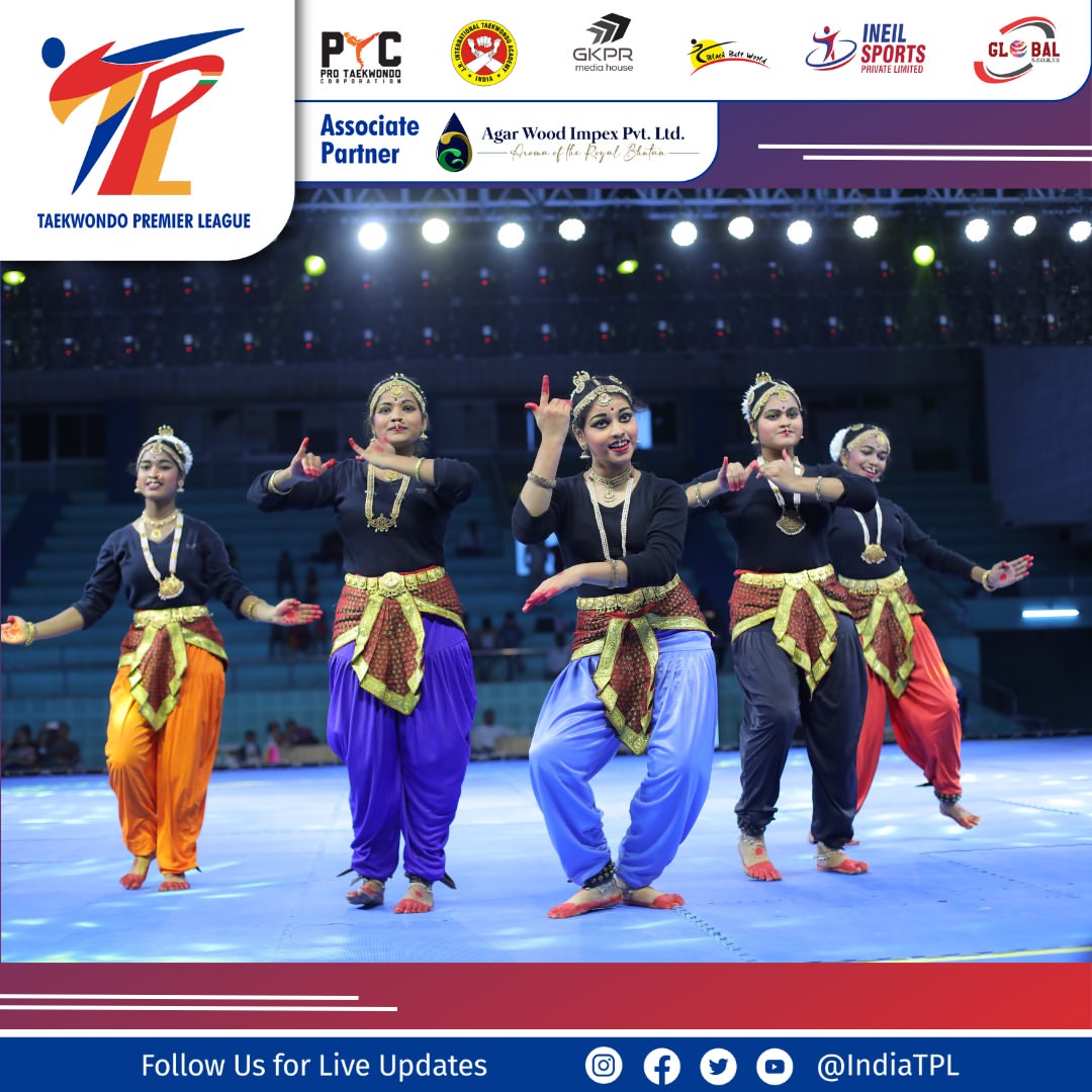 IndiaTPL's tweet photo. Mesmerizing moments unfold as the stage comes alive with the grace and power of these talented girls, setting the tone for an unforgettable journey in the Taekwondo Premier League Season 1, Leg 2! 

#TPLSeason1 #TaekwondoPremierLeague #DanceMagic https://t.co/nBzKPXPGuf