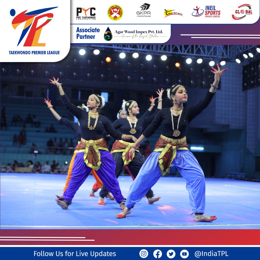 IndiaTPL's tweet photo. Mesmerizing moments unfold as the stage comes alive with the grace and power of these talented girls, setting the tone for an unforgettable journey in the Taekwondo Premier League Season 1, Leg 2! 

#TPLSeason1 #TaekwondoPremierLeague #DanceMagic https://t.co/nBzKPXPGuf