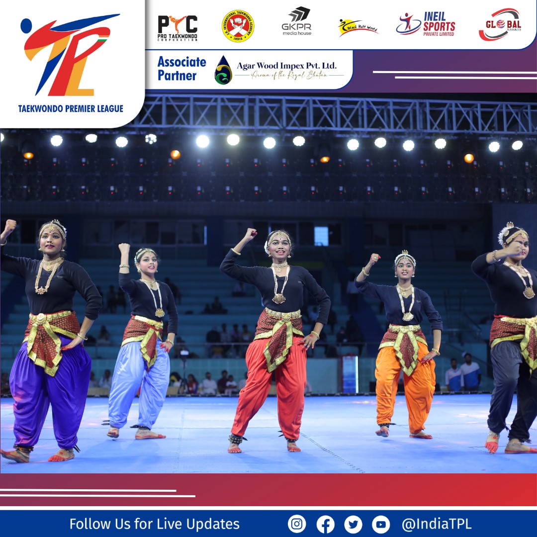 IndiaTPL's tweet photo. Mesmerizing moments unfold as the stage comes alive with the grace and power of these talented girls, setting the tone for an unforgettable journey in the Taekwondo Premier League Season 1, Leg 2! 

#TPLSeason1 #TaekwondoPremierLeague #DanceMagic https://t.co/nBzKPXPGuf