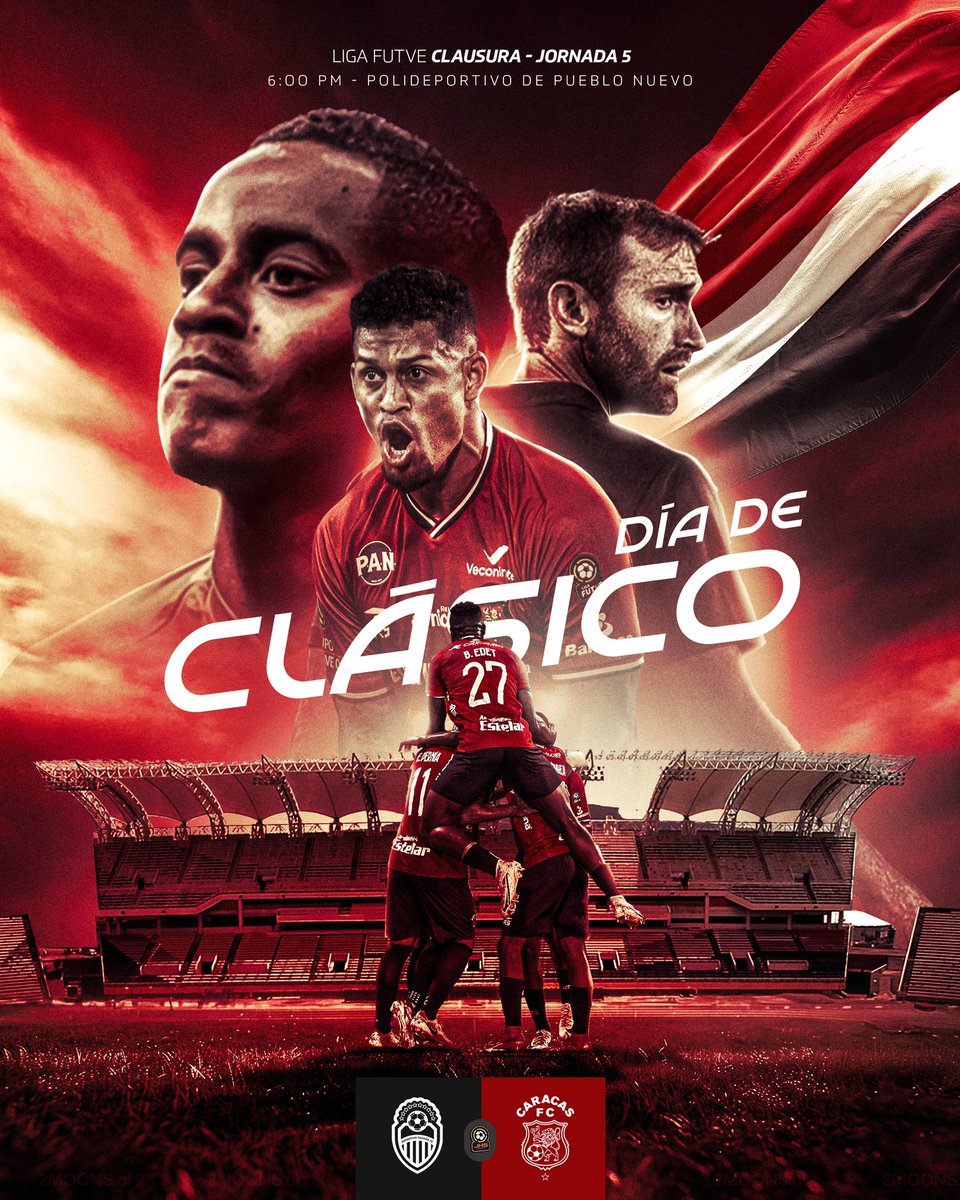 ¡𝐇𝐎𝐘 𝐉𝐔𝐄𝐆𝐀 𝐄𝐋 𝐑𝐎𝐉𝐎! ¡𝐓𝐎𝐃𝐎𝐒 𝐔𝐍𝐈𝐃𝐎𝐒! 🇾🇪

¡𝐋𝐀 𝐕𝐈𝐃𝐀 𝐏𝐎𝐑 𝐋𝐎𝐒 𝐂𝐎𝐋𝐎𝐑𝐄𝐒! 🔴 

🆚 Deportivo Táchira 
⌚️ 6:00 P.M. 
🏟️ Polideportivo de Pueblo Nuevo 
🏆 @ligafutve | TC | J5
📺 YouTube Liga FUTVE y Meridiano TV 
📻 <a href="/deportiva/">Escuela Deportiva</a> @hot94