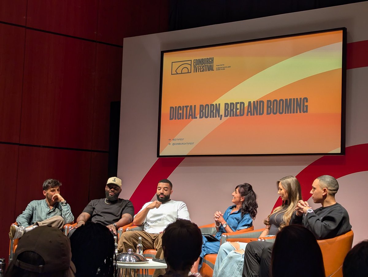 Eyes opened 👀
Great panel "Digital Born, Bread and Boomin"  <a href="/EdinburghTVFest/">Edinburgh TV Festival</a> #edtvfest 
top hosting!