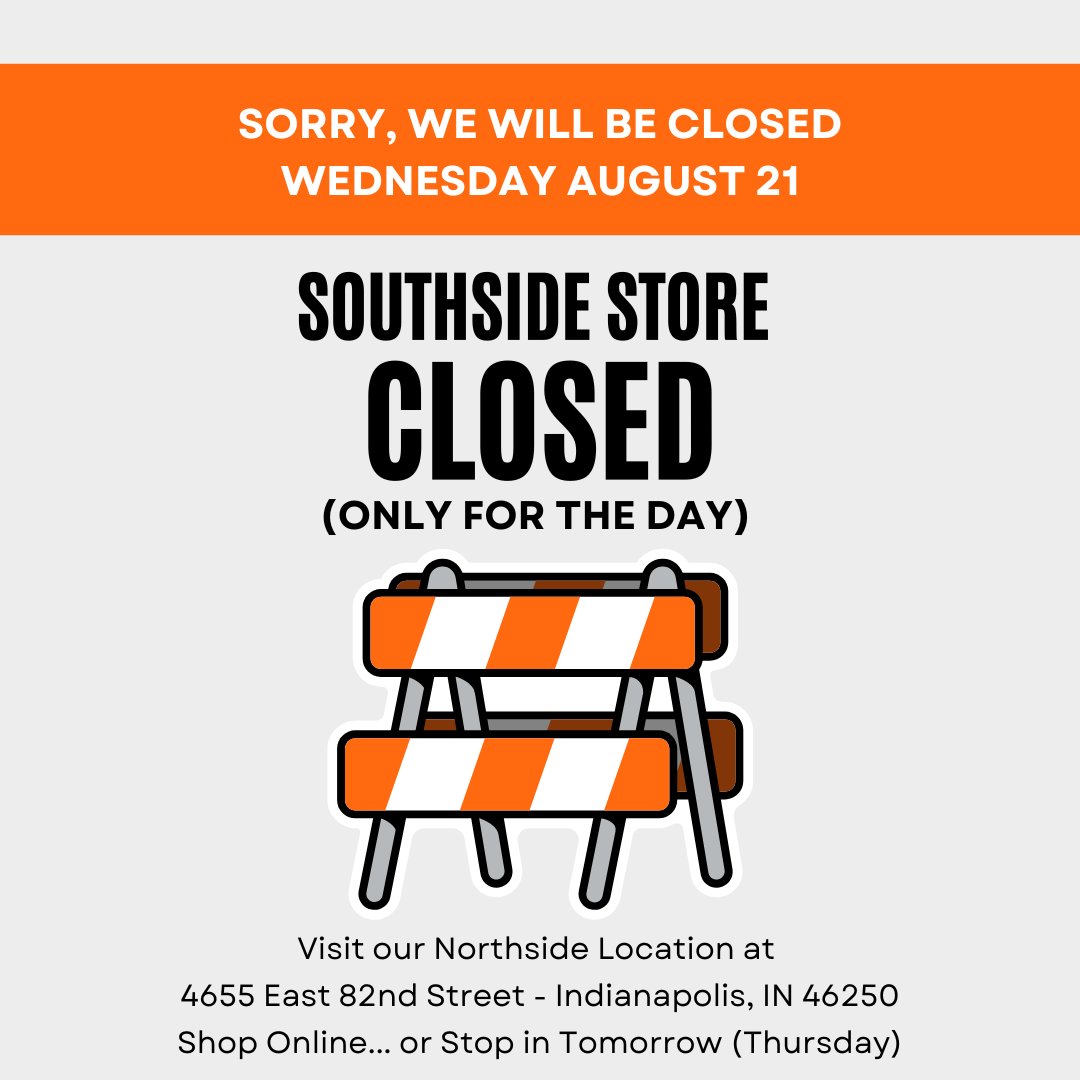 ScrubIdentity's tweet image. Many Apologies as there will be a lot Construction 🚧 and excitement going on at our Southside Location tomorrow.... We APOLOGIZE for any inconvenience as we will be CLOSED (for the DAY ONLY... August 21)!