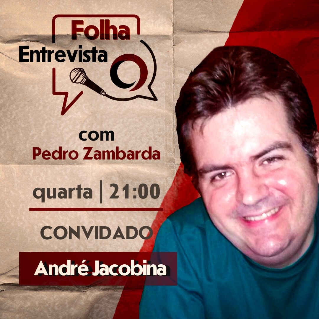 Hoje no FOLHA ENTREVISTA, <a href="/pedrosolidus/">Pedro Zambarda</a> bate um papo com <a href="/AndreTJ815/">anovamaquinadotempo</a>, do canal A nova máquina do tempo,  sobre política, internet, redes sociais.

Imperdível! 
FOLHA ENTREVISTA quartas às 21h.no canal FOLHA DEMOCRATA no YouTube,