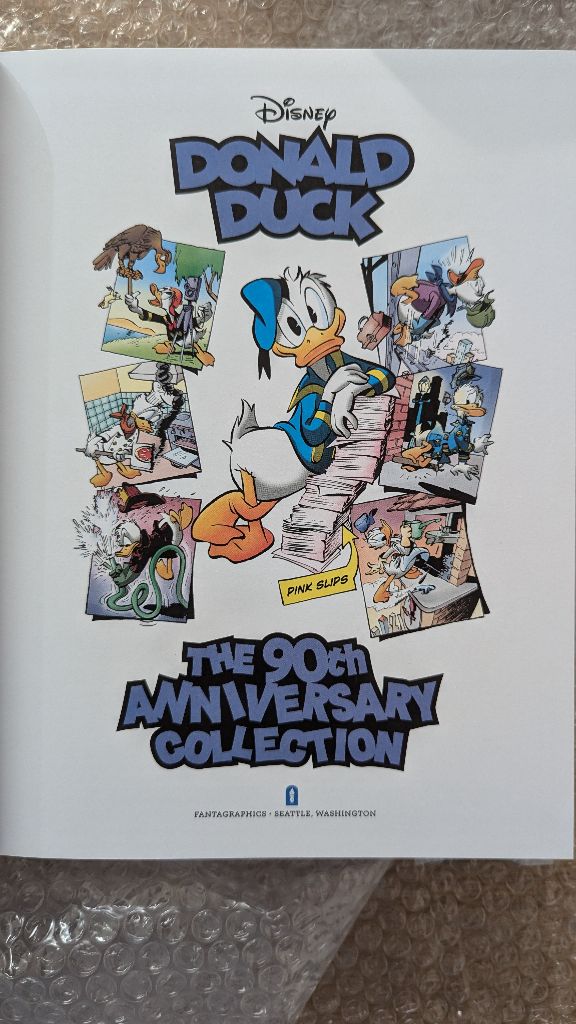 quacketeer's tweet photo. Got some exciting mail this morning: Donald Duck - the 90th Anniversary Collection from @fantagraphics. Can't wait to start reading this one #Donald90 #Ducktalk https://t.co/m5mXYZQjin