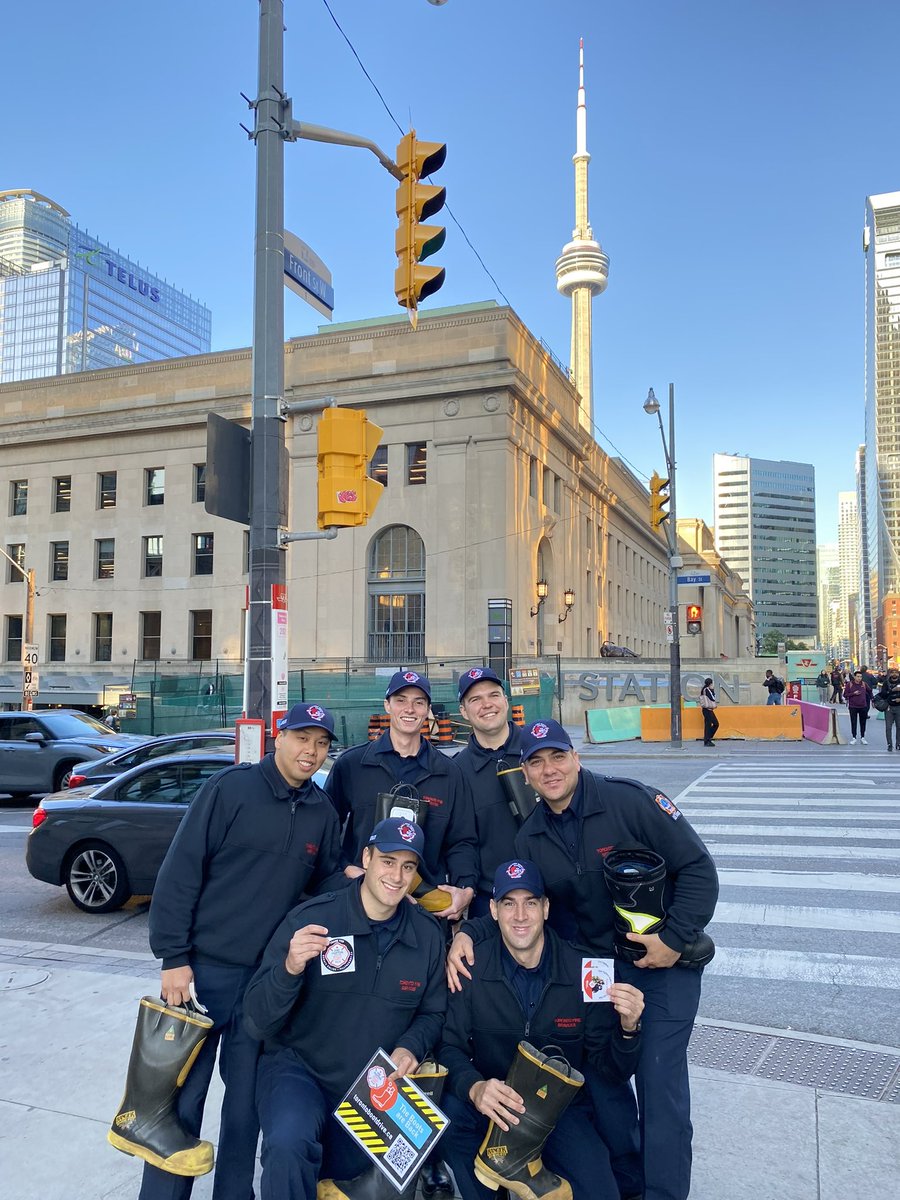Toronto_Fire's tweet photo. TODAY: Toronto firefighters supporting @MD_Canada with the help of our gracious community to #FillTheBoot Outside Union Station from 7-9am - Since 1954 #TOhistory #Toronto https://t.co/3qHhMs3gJj