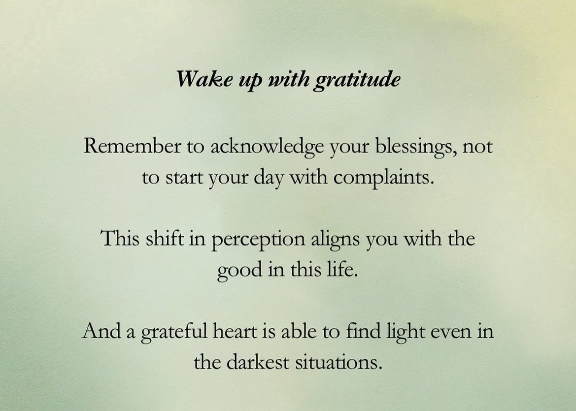 Good Morning! ☀️ Find the light today.
