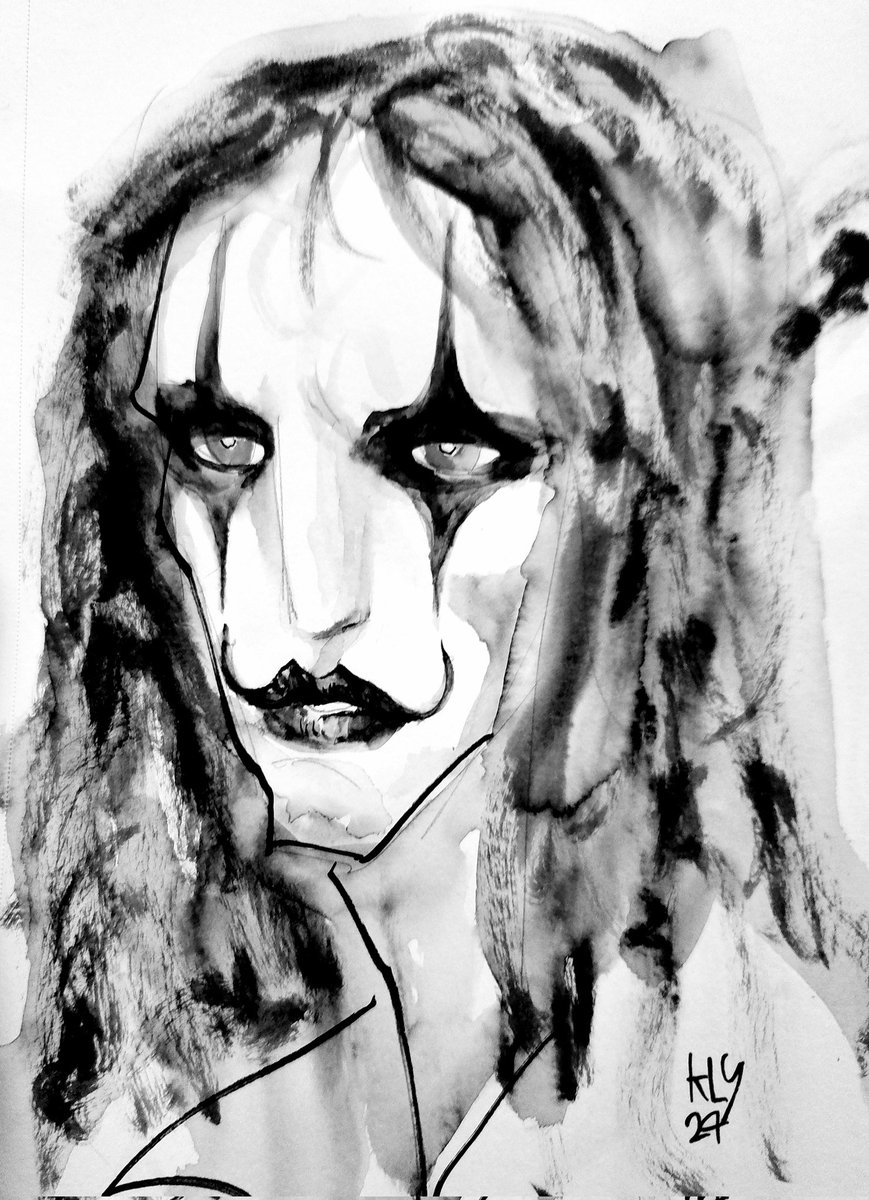 Psychic_Driving's tweet photo. A quick portrait of The Crow.
For no particular reason. https://t.co/WV3IyAVnNI