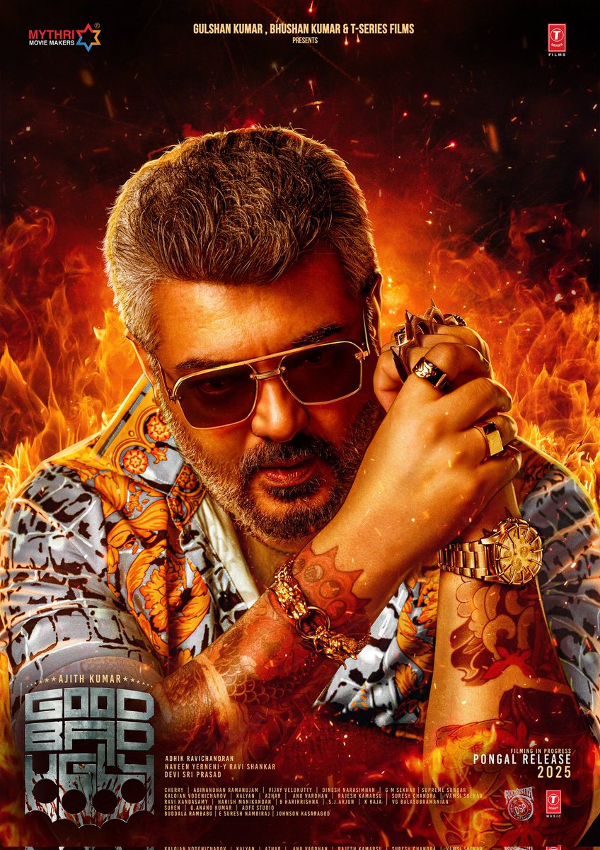 #Ajith | #GoodBadUgly Hyderabad schedule will wrap up on Saturday. 

The team will fly to Spain in September for the next schedule. Important sequences will be shot there.

#DSP | #AdhikRavichandran |  #MythriMovieMakers