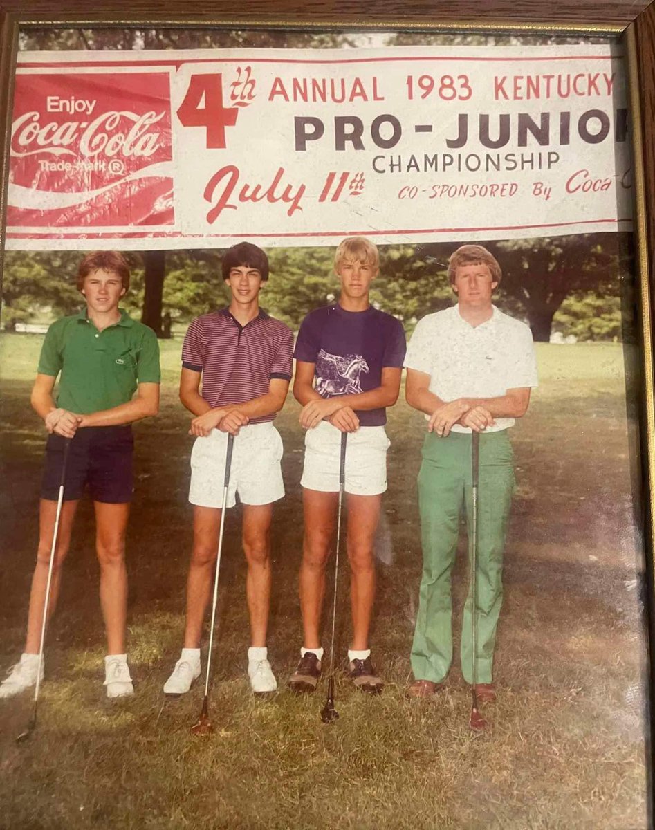 Wayback Wednesday pic

Great golfers from our area from 1983 . LtoR Andy Plummer, Bart Turner, Deron Feldhaus, Ross Smith.