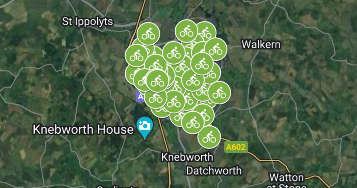 The map of <a href="/BerylBikes/">Beryl</a> docking points coming to #Stevenage soon is 💚shaped! 
<a href="/WeAreCyclingUK/">Cycling UK</a> <a href="/StevenageCTC/">Cycling UK Stevenage</a>