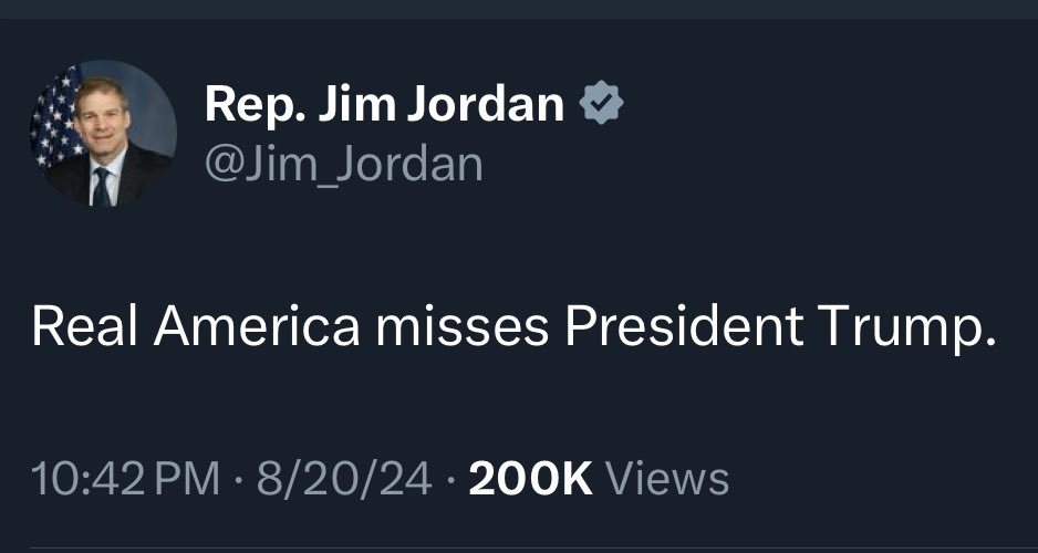 RonFilipkowski's tweet photo. If you don’t love Trump you aren’t a real American. Because Trump is America. https://t.co/4urU9RtWGK