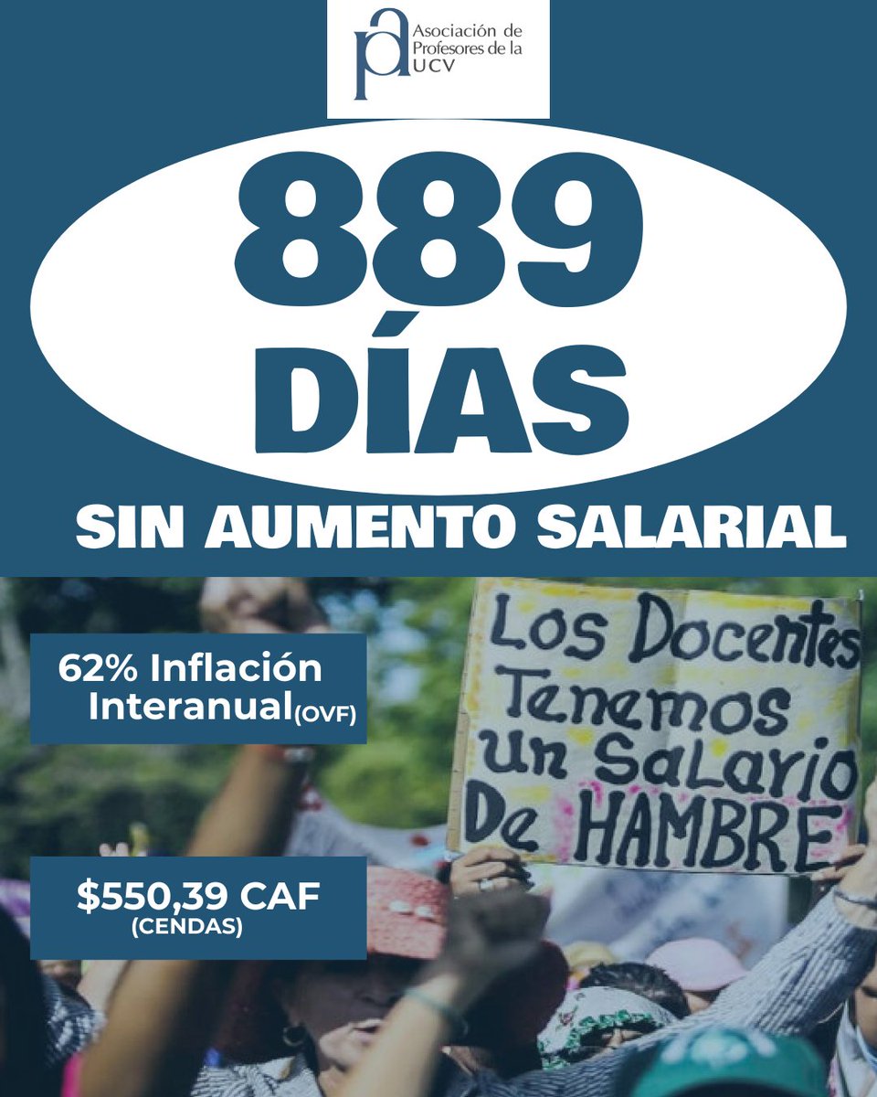 #UCV #Profesores #Venezuela #SalariosDignosYa #BonoNoEsSalario