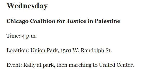 A registered protest at the DNC in Chicago is scheduled for today at 1600 CST. Sharing a few possible live streamer accts that may be following the events later today.