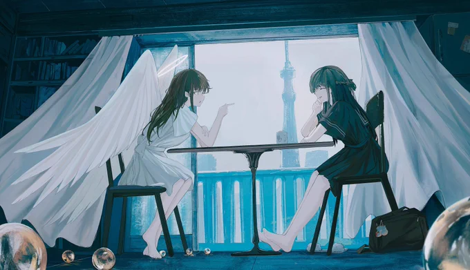 #EIZOイラストコンテストテーマ「非日常」「そこのご飯が不味くてさー」 