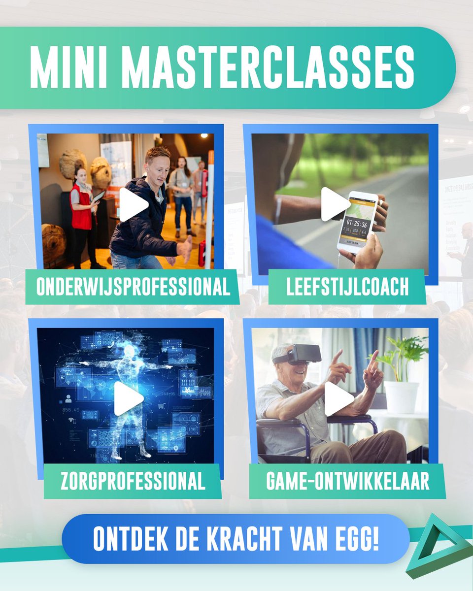 kenniseventegg's tweet photo. 𝗘𝗚𝗚 𝗠𝗜𝗡𝗜 𝗠𝗔𝗦𝗧𝗘𝗥𝗖𝗟𝗔𝗦𝗦𝗘𝗦 📼

Verdiep je in esports, gaming &amp; gamification met de EGG mini masterclasses! Bekijk opnames van eerdere Kennisevent EGG-edities op de website van Kenniscentrum Sport &amp; Bewegen. 

Laat je inspireren! 
👉 https://t.co/QdPhYyQMfz https://t.co/yEDvTqJ52n