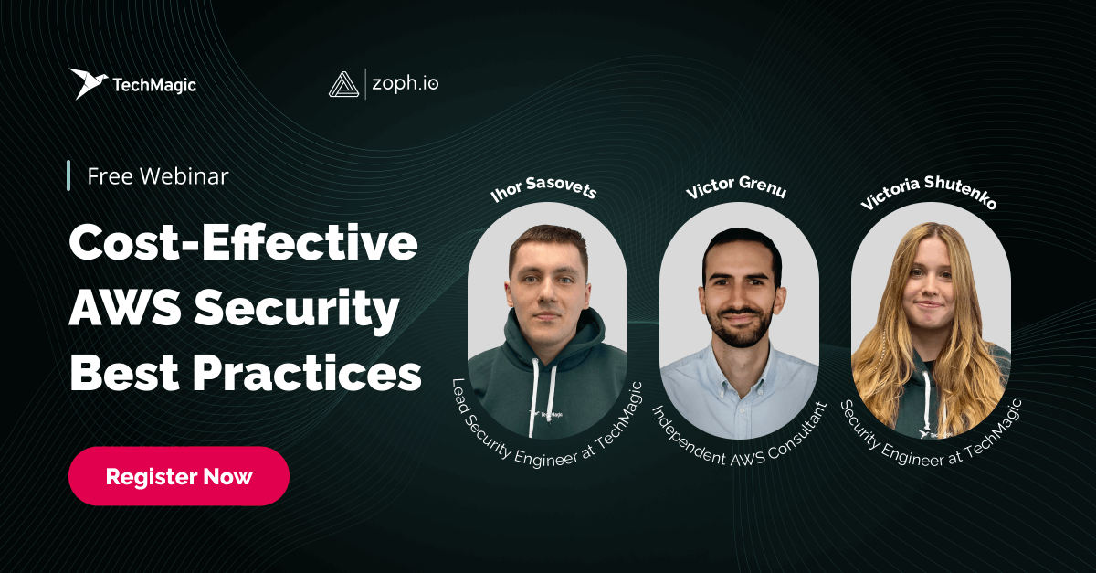 TechMagic_inc's tweet photo. 🔒 Is your AWS environment as secure and cost-effective as it could be? Join us for a webinar where we will dive into strategies that help you get the most out of your security investment while minimizing risks.
Register: https://t.co/v4e1puY9wn
#AWS #Cybersecurity #CloudSecurity https://t.co/FWoqX0p87T