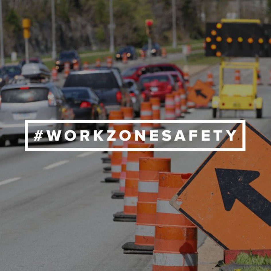 Practice extra caution in work zones. Slow down, follow signs and stay alert for the safety of workers making our roads better. #WorkZoneSafety