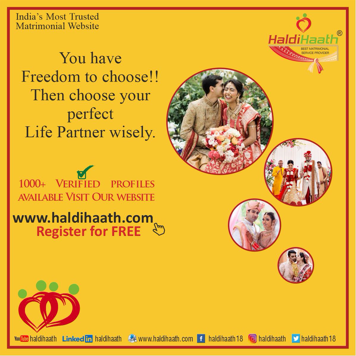 HaldiHaath18's tweet photo. *HERE IS THE FREEDOM OF CHOOSING YOUR PARNER*

Looking for a Partner, Ping us on 7888492728
or
Visit our website:
https://t.co/PCdvyZnt4k

Get connect on Twitter:
https://t.co/yBk4qYTTLE

Connect us with Instagram
https://t.co/ToZ9oLqY34

#matrimony #matrimonial #matrimony2024 https://t.co/Q6jCYacTNw