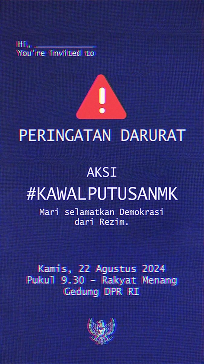 #KawalPutusanMK ABSEN DULU YANG MAU HADIR BESOK!