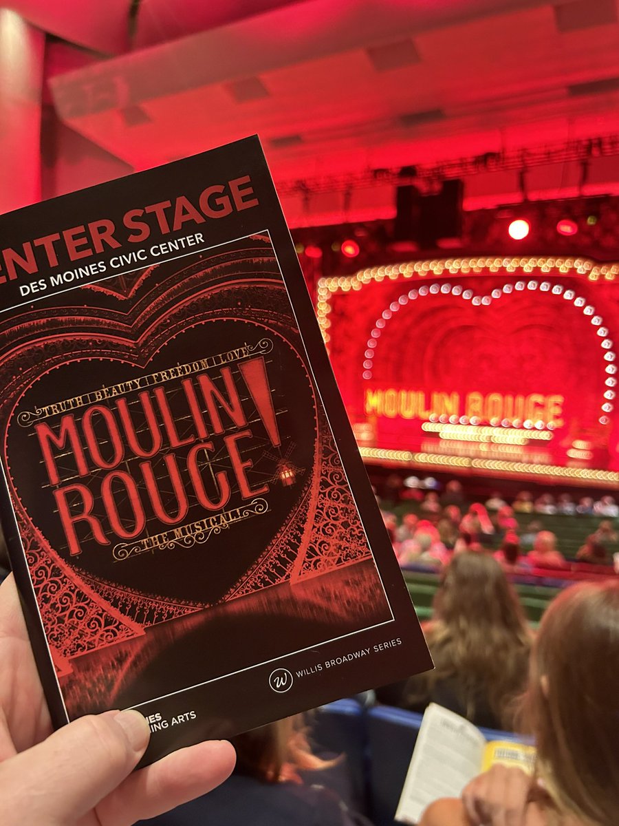 Wow! Spectacular music and brilliant production for <a href="/MoulinRougeBway/">Moulin Rouge The Musical - Broadway</a> <a href="/dsmperforming/">Des Moines Performing Arts</a>