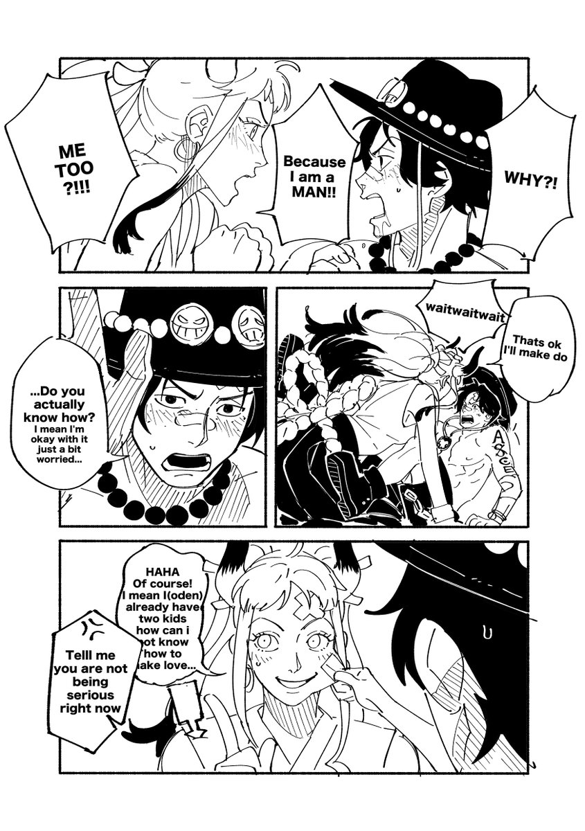 Nyan_2020_'s tweet photo. I also did English translation for this Yamato x Ace (can't really get over the fact that English reads left to right but the manga reads right to left but anyways) Enjoy! https://t.co/sG52M88SrM