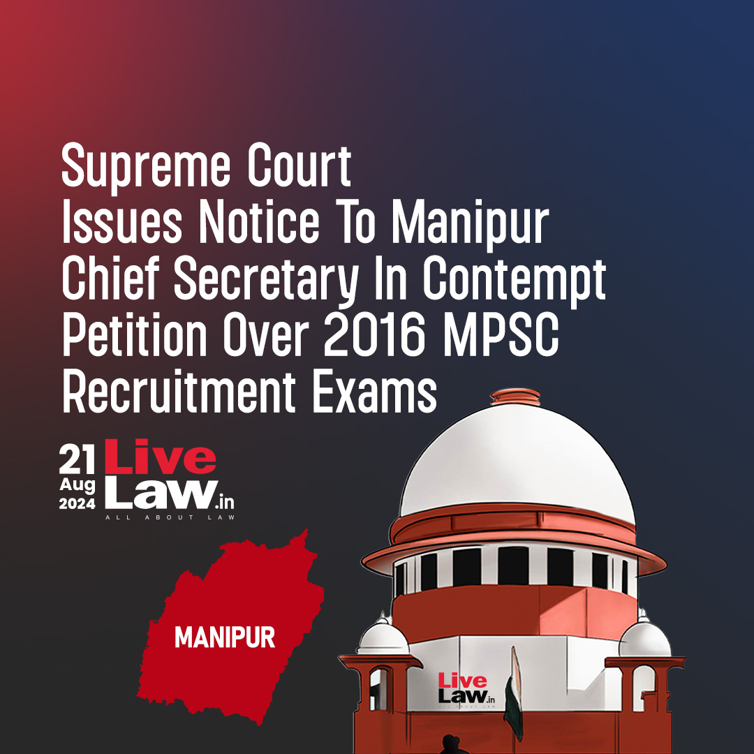 Live Law on X: “The Supreme Court recently issued contempt notice