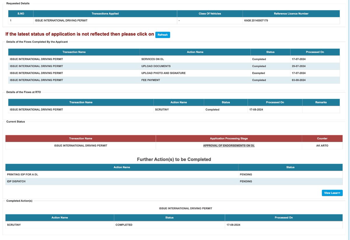 devarajreddy4u's tweet photo. @SakalaMission Hello team,
I have applied for IDP 3 weeks back, but my application is stuck in documents verification, I have international travel tommorow. Please help me. My application number - 2629646424,
Sakala - TR0081014991609
@ParivahanSewa
@tdkarnataka
@RLR_BTM
#RTO #KGFRTO https://t.co/gyeKHcUTci