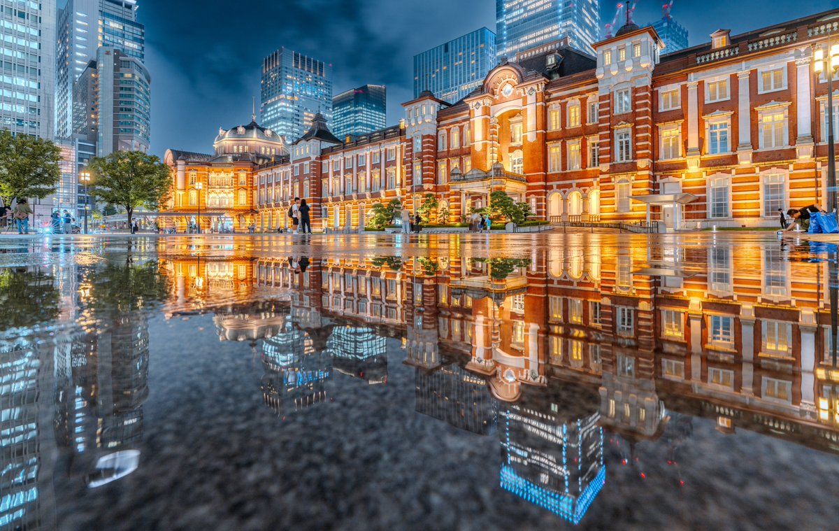 citytowerphoto's tweet image. ゲリラ豪雨が丁度いいタイミングで上がったので、初めて東京駅のリフレクション撮れました！！！！
嬉しすぎる！！！✨✨