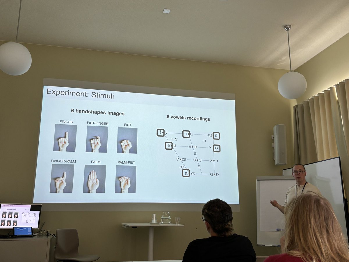 Simazhi's tweet photo. @Iconiklas together with @ian_joo_korea talking about the #iconicity related to hands and a game that’s like fli fla flu (?)

Handy at #SLE57 #SLE2024 https://t.co/7dxXdQrP1l