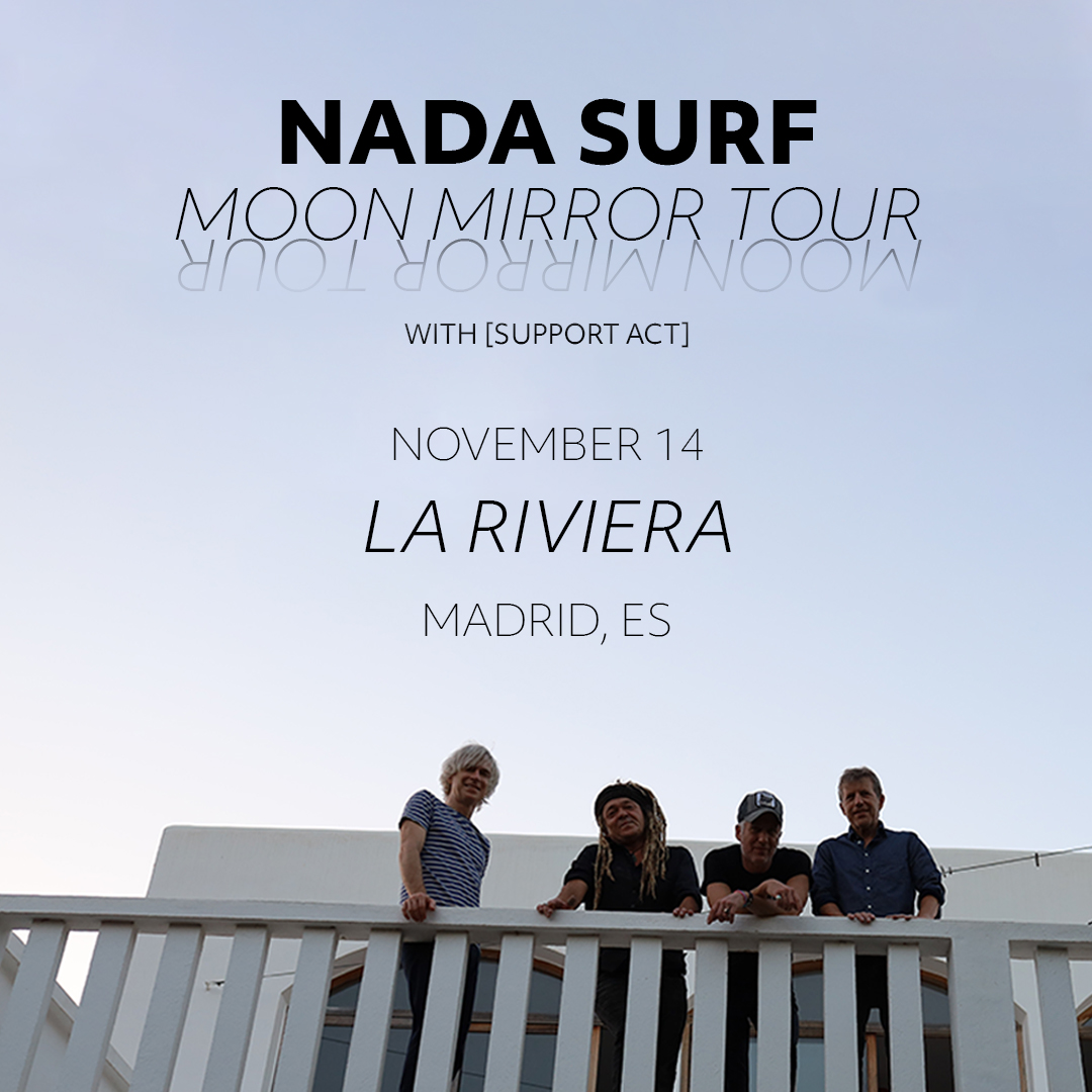 El "MOON MIRROR TOUR" de <a href="/nadasurf/">matthew caws</a> llega a #Madrid.

Una oportunidad única de ver a los neoyorkinos en acción en <a href="/LaRivieraSala/">Sala La Riviera</a>.

📆 14 de noviembre de 2024
🎫 en <a href="/wegowES/">wegowes</a>

→ i.mtr.cool/rxndvowvcb