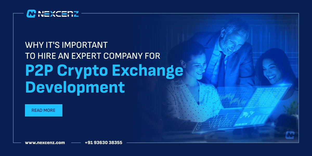 nexcenz's tweet image. Why It's Important to Hire an Expert Company for #P2P #Crypto Exchange Development
More Info - nexcenz.com/important-to-h…
#p2pcryptoexchangedevelopment #blockchaindevelopmentcompany #Web3Startup #cex #peertopeerexchangedevelopment #Web3 #CryptoInvestor #web3development #nexcenx