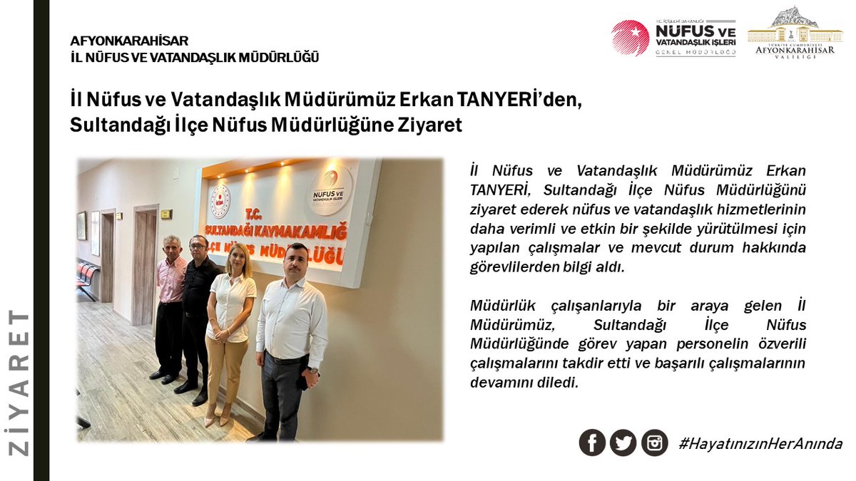 📍Sultandağı

<a href="/kubrayigitbasi/">Doç. Dr. Kübra Güran Yiğitbaşı</a> 
<a href="/itasyapan/">İbrahim Taşyapan</a> 
<a href="/E_tanyeri/">Erkan TANYERİ</a> 
<a href="/TCNufus/">Nüfus ve Vatandaşlık İşleri Genel Müdürlüğü</a> 
<a href="/AfyonValiligi/">T.C. Afyonkarahisar Valiliği</a> 
<a href="/SultandagM/">Sultandağı Nüfus Müdürlüğü</a>