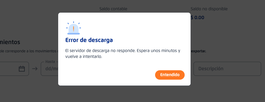 fjgonzalezch's tweet photo. @BCPComunica otra vez su Telecredito fallando, no se pueden descargar EECC https://t.co/jJTqUBHFut