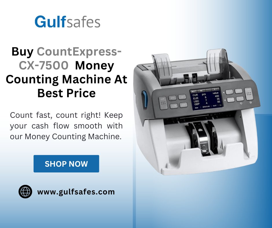 gulfsafes's tweet image. Struggling with miscounts and wasted time? It's time to upgrade! Our Money Counting Machine ensures 100% accuracy, so you can focus on growing your business. Don't let errors slow you down—make the smart choice today. 💸tinyurl.com/388cbdpr
#moneycountingmachine  #bestprice