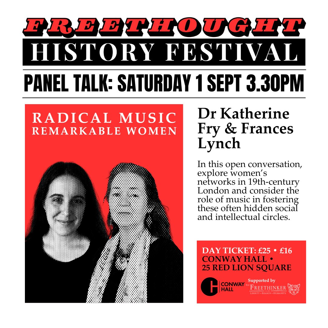 Panel Announcement Drop for Saturday 31 August #FreethoughtHistoryFest! Which discussion are you most excited about?

More info: loom.ly/FZH7OXM