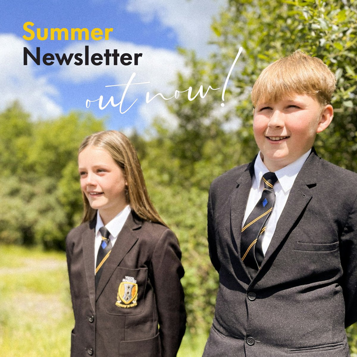 ＬＡＴＥＳＴ  ＮＥＷＳ：

It’s been an action packed term, with school trips, collaboration projects, plus sporting and arts events, a plenty...

Read our latest newsletter now: maestegschool.co.uk/project/summer… 

#maesteg24 #motivatedtostrive