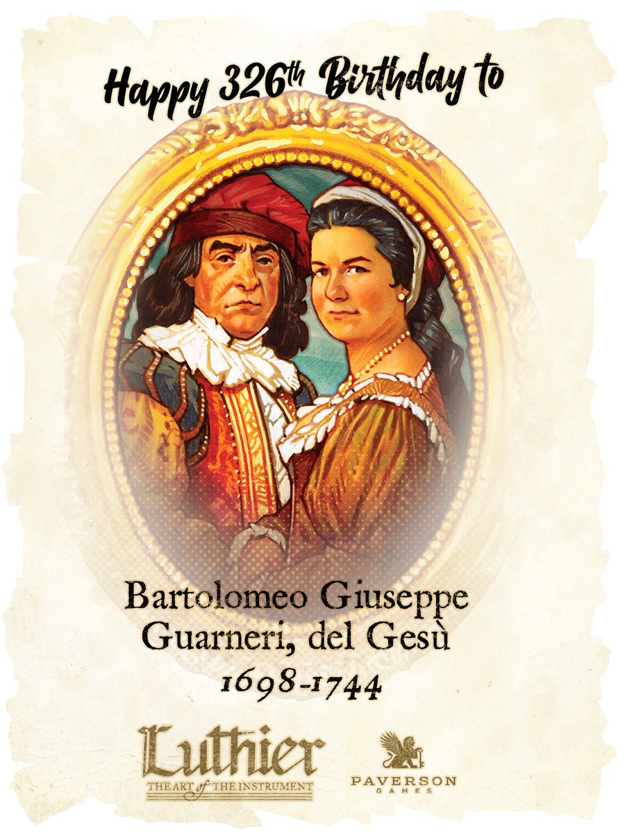 #HappyBirthday to Bartolomeo Giuseppe Guarneri, del Gesù, who would have been 326 today! 
#Guarneri was an #Italian #luthier active in #Cremona during the 17th and 18th centuries 🎻#delgesu #violin #orchestra #baroque #classicalmusic #music #guitar #luthiery #cello #bass #viola