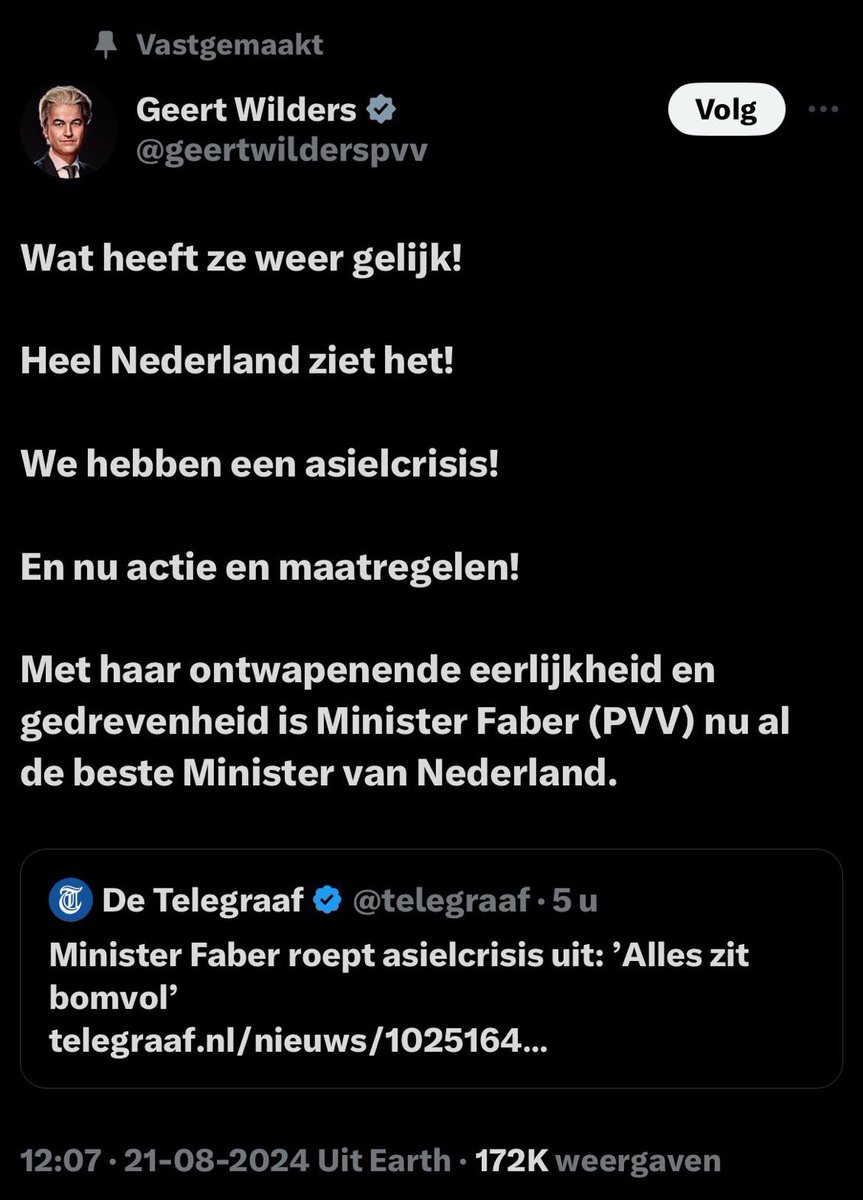 MickieF's tweet image. We hebben een fascistencrisis #fascisten #wilders #faber #asielcrisis