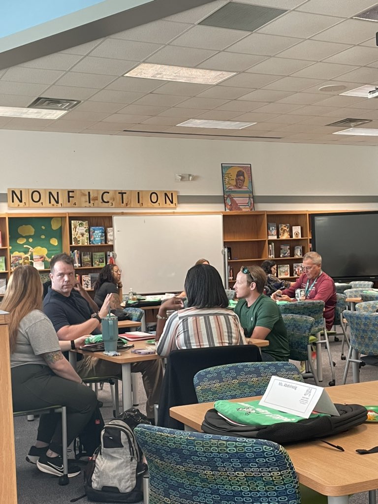 westcaryimps's tweet photo. …and we’re back! WELCOME BACK WCMS STAFF!!! We’ve missed you🖤🤍💚 #wcmsmakeithappen2024 #wcmsimps https://t.co/5QSCxQRr9c