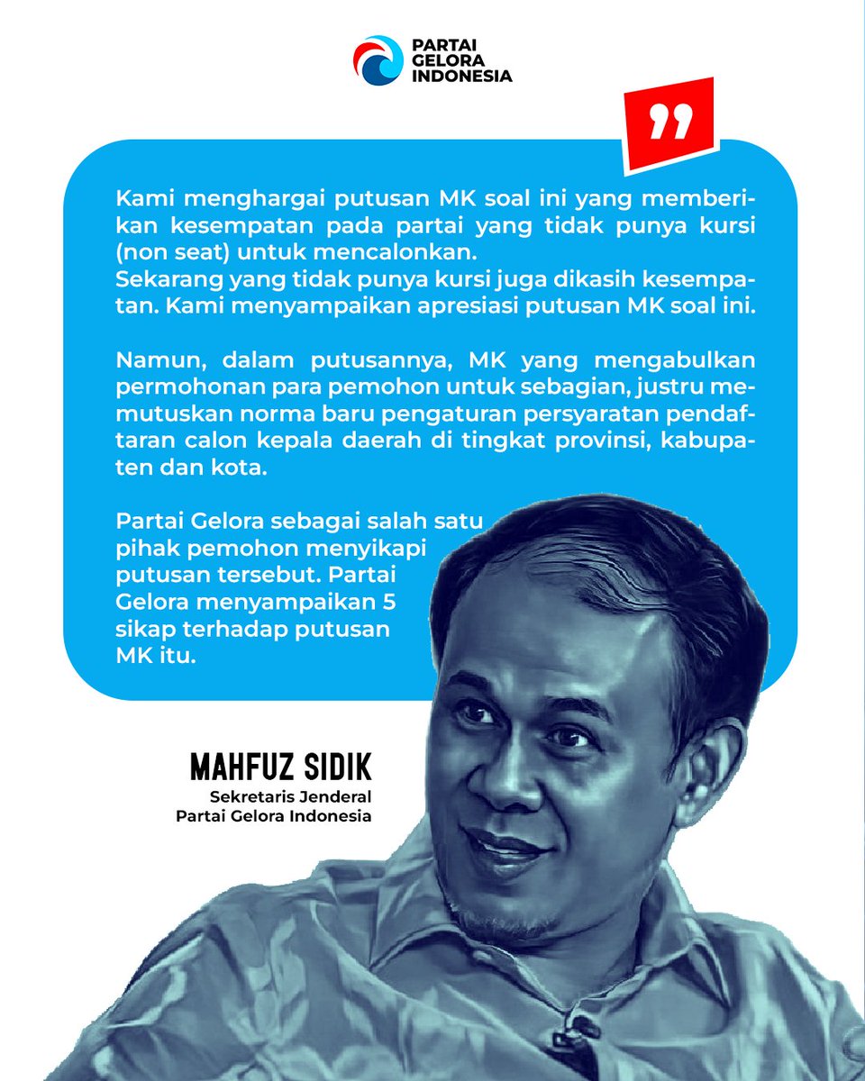 partaigeloraid's tweet photo. #Rilis | MK Memutuskan Hal yang Tidak Dimohonkan https://t.co/SHxpZPLYMP
@anismatta @Fahrihamzah https://t.co/DhB734zZWo