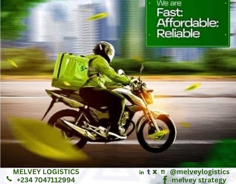 Melveylogistics's tweet photo. We are Fast, Affordable and Reliable..
#dreszcoldgroup 
#melveylogistics 
#8ledgersglobal 
#blockchaincity 
#viralvideos 
#trend
#instatoday https://t.co/NyqPj3a89m