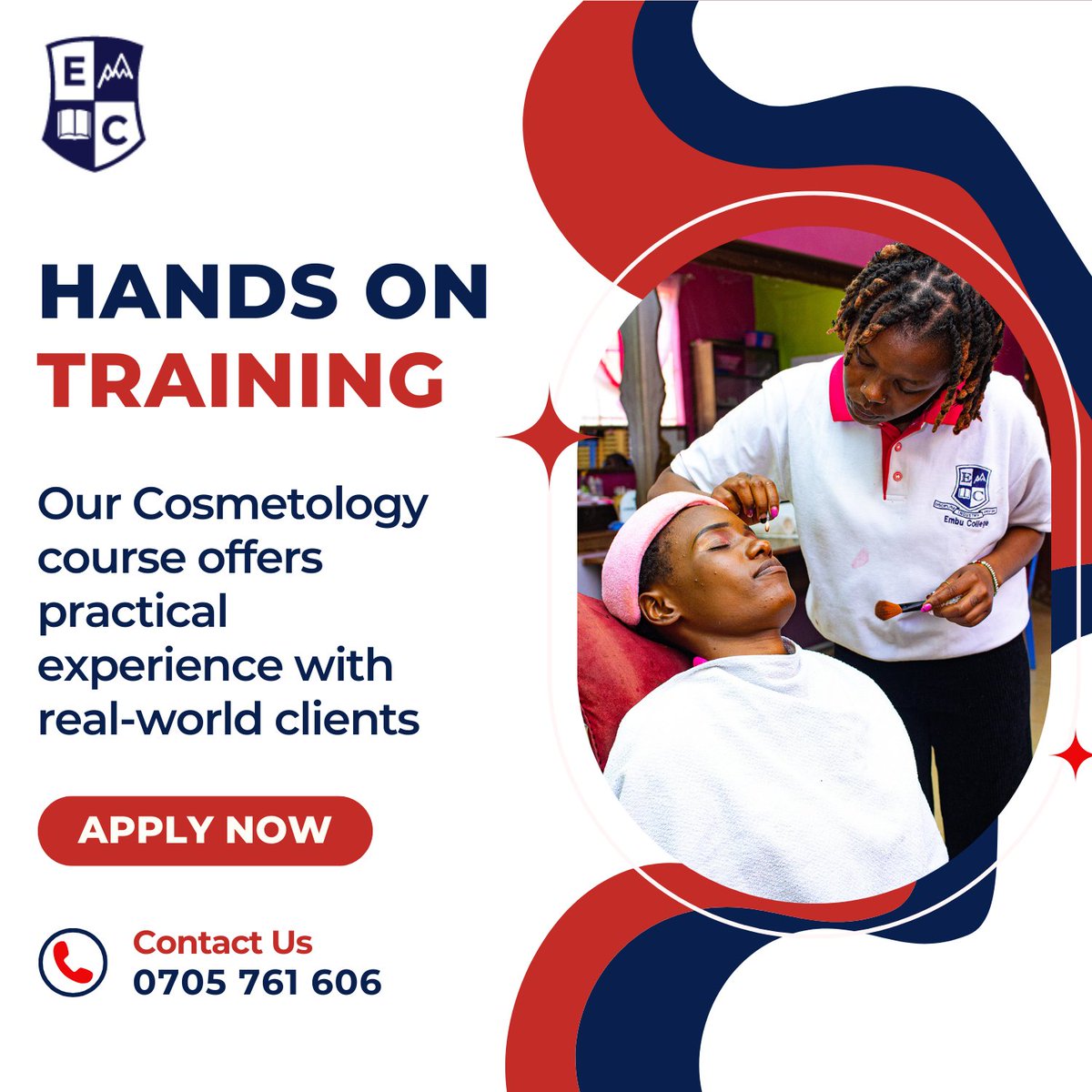 EmbuCollege's tweet photo. Immerse yourself in a world where creativity meets technique. Our program offers hands-on experience in makeup, hairdressing, and nail art technology, providing you with the skills to excel in the beauty industry. Learn the latest trends and techniques while building a portfolio https://t.co/89dY9hS7bY