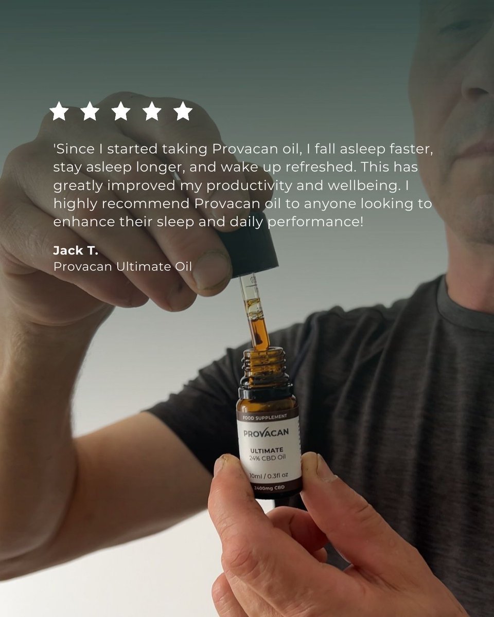ProvacanHealth's tweet photo. We're so glad to hear that Provacan oil has made such a positive impact on your sleep and overall wellbeing! Quality rest is key to feeling your best and showing up fully each day. 

#CustomerFeedback #BetterSleep #ProvacanOil #WellbeingJourney #RestfulNights #ProductivityBoost https://t.co/KLryVs69vz