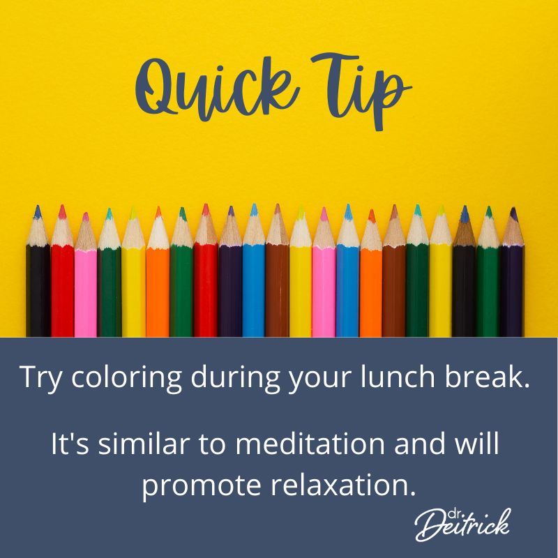 Try coloring on your next work break - coloring helps you to calm and focus your mind, providing similar benefits as meditation. #adultcoloring #coloring #meditation #mindfulness #focus #goals #mindset #positivity