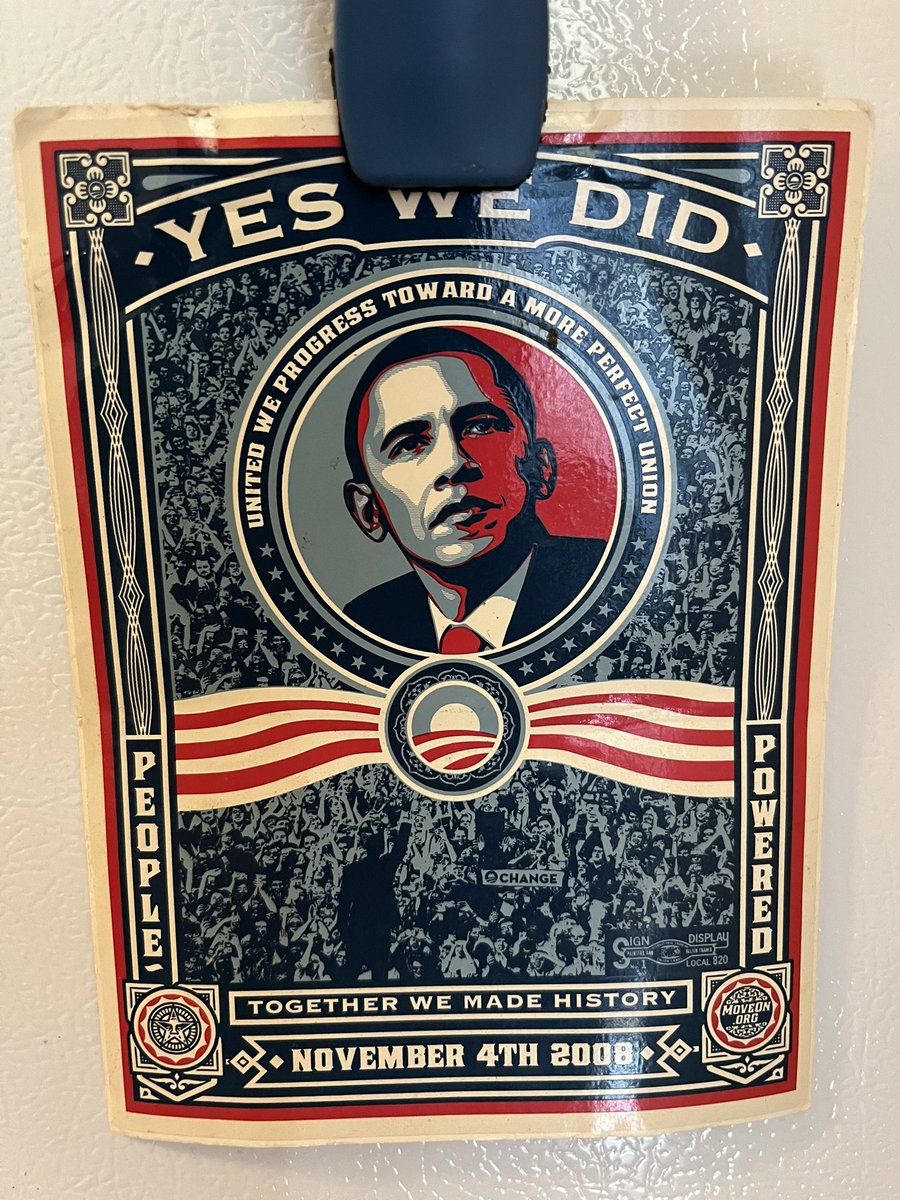 Still on the fridge.